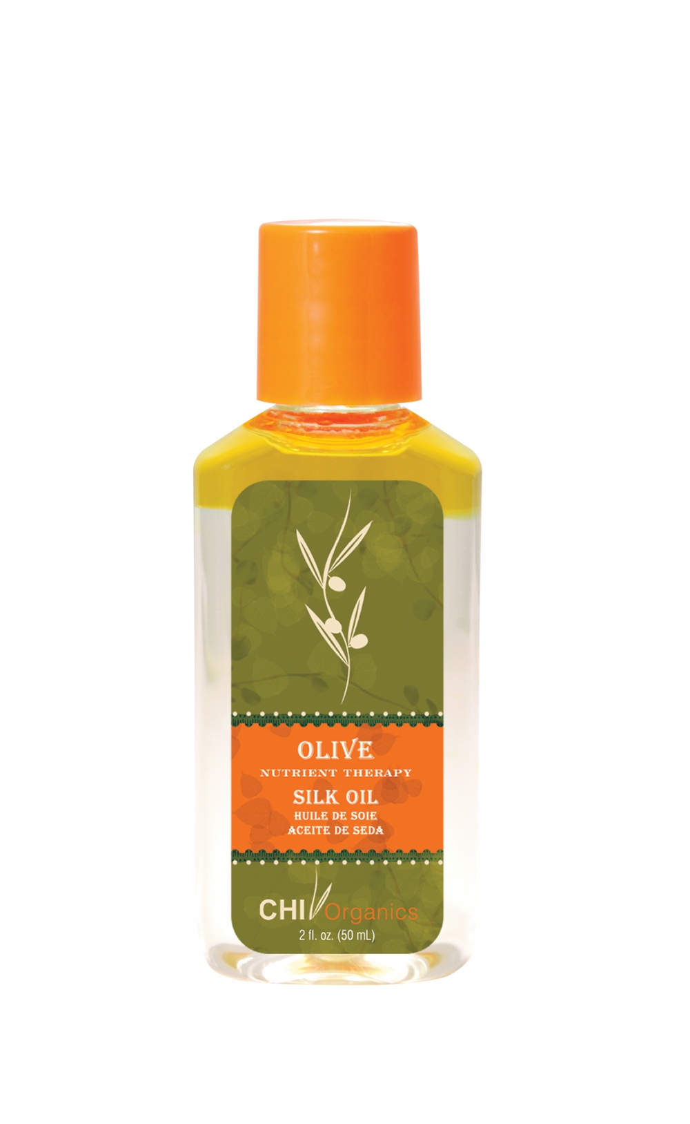 Økologisk silke olje, forsterket med olivenolje, i praktisk reisestørrelse! 